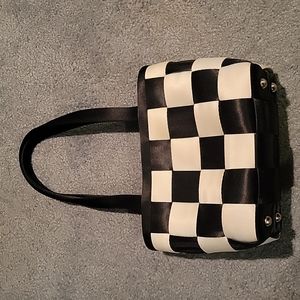 Harvey's Black and White Checkered Medium Tote